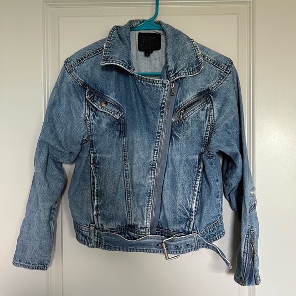 PAIGE Jackets & Blazers - PAIGE women’s strappy denim Jacket size small